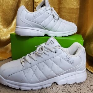 Fila Men’s White Sneakers – Size 12 – Excellent Condition